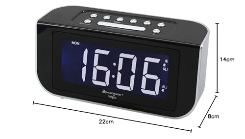 Soundmaster Highline FUR4005 Radio-réveil FM-PLL Radio Double Alarme écran Variable Réserve de Marche – vue 3