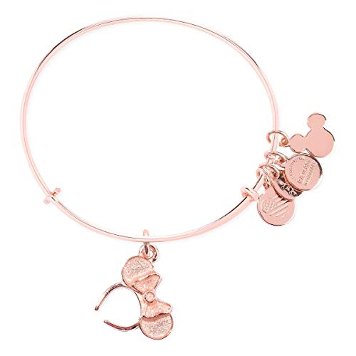 Disney Alex Ani Minnie Mouse Headband Ears Rose Gold Bangle Bracelet