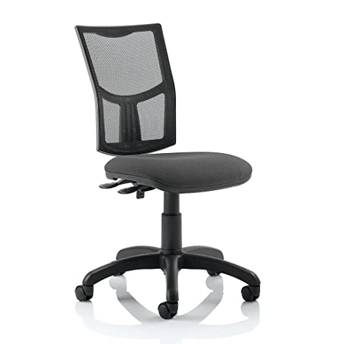 Dynamic KC0170 Eclipse II Lever Task Operator Mesh Back Chair - Charcoal