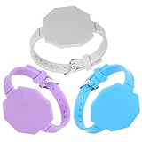 LALAFINA Braccialetti Memo in Silicone 3 Pezzi Riutilizzabili Design Slap Bracelet Promemoria Versatile per Adulti e Ragazzi Colore Assortito