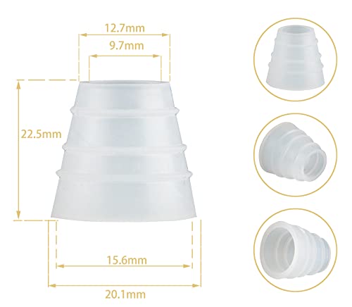 20 Pcs Hookah Hose Grommet Rubber Seal For Shisha Hookah Water Pipe Sheesha Accessories (White) #TOP1
