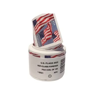100pcs 2022-Roll Stamp with Roll Dispenser (Contains 100 Forever First Class Postage Stamps)