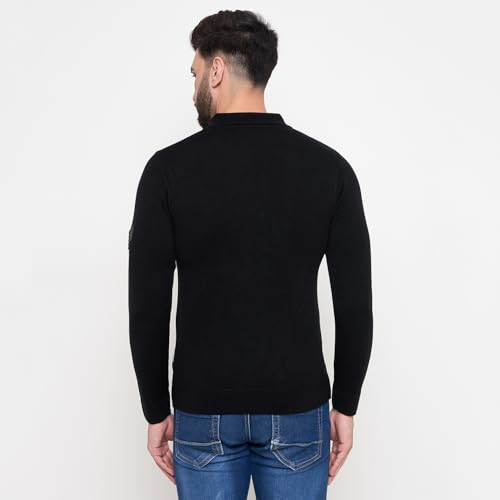 Image of Duke Men's Acrylic Blend Casual Pullover Sweater