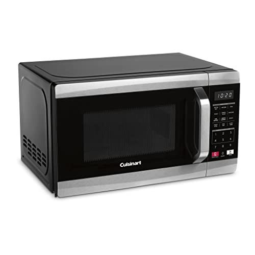 Cuisinart CMW-70 Stainless Steel Microwave Oven, Silver & Cast-Iron Double Burner, 11.5"(L) x 19.5"(W) x 2.5"(H), Silver - Image 4