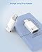 MoKo for DJI Mic Mini USB C to Lightning Adapter, Lightning to USB C Aduio Adapter Compatible with iPhone 14/13/12/11/Wireless Microphone Receiver, Support Charging, Data Transfer, Earpods