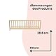 Safety 1st Wooden Bed Rail 110cm, Bettgitter Rausfallschutz, 18 Monate–5 Jahre, Verstellbares Bettschutzgitter, Automatische Sperre, FSC®-zertifiziertes Holz, Leicht zu Falten und Lagern, Natural Wood