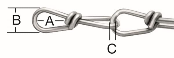 Vormann 008207025Z - Cadena de nudos galvanizada, 2,5 mm, 30 metros