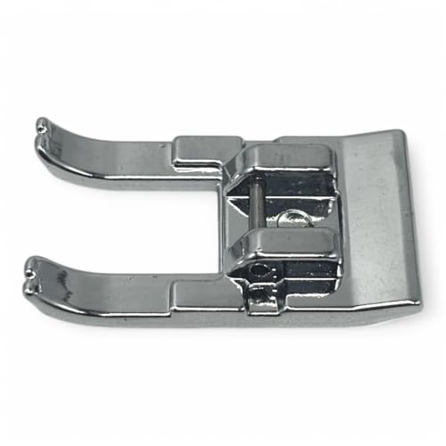 Image of ZENITH Open Toe Big Metal Pressure Foot Snap on Type for Automatic Electric Low Shank Sewing Machines Suitable for Usha Janome Brother Singer etc Steel Finish (Open Toe Big Metal)