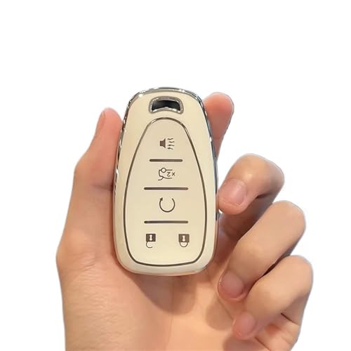 Coque de clé de voiture 5 boutons compatible Chevrolet Volt Sonic Equinox Bolt