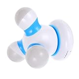 mini vibration massage gun Point d'acupuncture à trois branches : fabriqué avec des matériaux de qualité et une finition soignée, sûr et durable, portable. dos