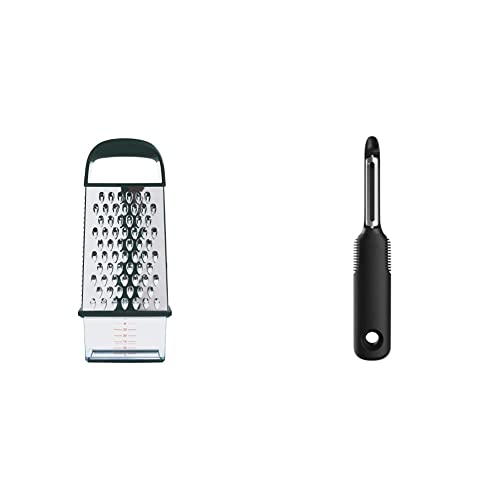 OXO Good Grips Box Grater & Good Grips Swivel Peeler, Black
