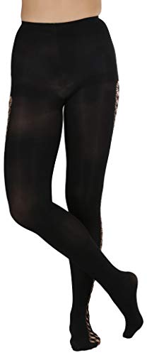 ToBeInStyle Women's Spandex Opaque Knee High Socks With Multi Fence Net Sides