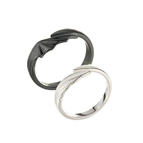 Bague Anges et Démons KnSam en Argent pour Unir Deux Âmes Complémentaires