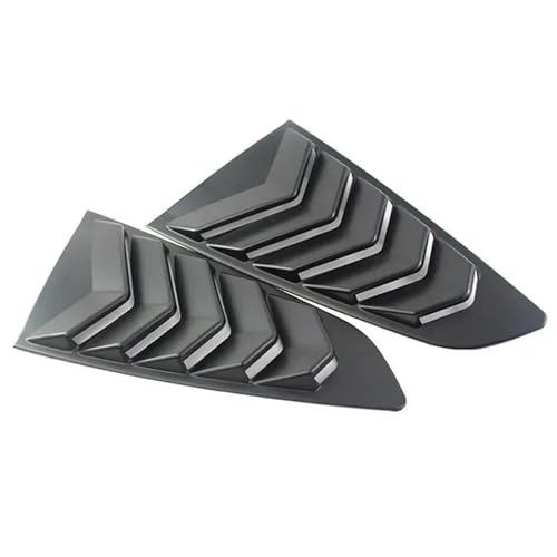 para Ford para Mustang 2015-2020 Cubierta De Rejilla Ventilación Lateral para Ventana Trasera(Matte Black)