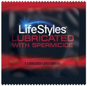 Lifestyles Ultra Lubricated with Spermicide Plus Brass Lunamax Pocket Case, Premium Latex Condoms-24 Count