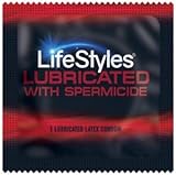 Lifestyles Ultra Lubricated with Spermicide Plus Brass Lunamax Pocket Case, Premium Latex Condoms-24 Count