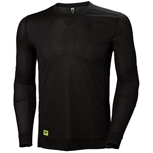 Sous-vêtements homme Helly Hansen HH LIFA Crewneck noir en maille isolante