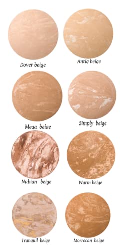 Ageless Derma Mineral Baked Foundation- A Vegan - Paraben - Gluten And Cruelty Free Buildable Powder Makeup Foundation (Dover Beige) #TOP2