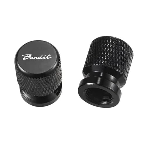 Bouchons de valve de pneu moto universels noir pour roue Suzuki Bandit 650 1200