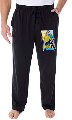 Star Trek The Original Series Men's TOS Captain Kirk and Spock Lounge Pajama Pants