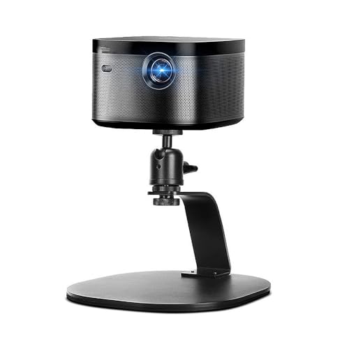 YBGGJO プロジェクター台 卓上 プロジェクタースタンド 360°水平回転 耐荷重5kg デスクトップ 多方向ボール雲台付き 滑り止めEVAパッド付き 携帯電話ホルダー プロジェクター カメラ モニターなどに適用