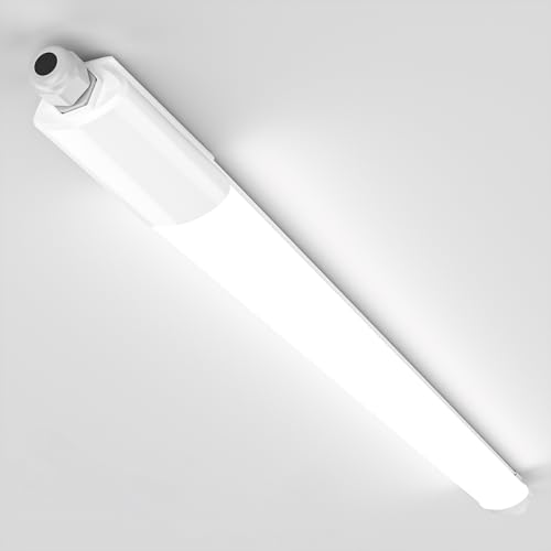 GRADO DI PROTEZIONE IP65: Progettata con protezione professionale contro acqua e polvere, questa lampada assicura prestazioni affidabili anche in ambienti umidi o polverosi. Perfetta per cantine, corridoi esterni, uffici, garage, supermercati o terrazze coperte
