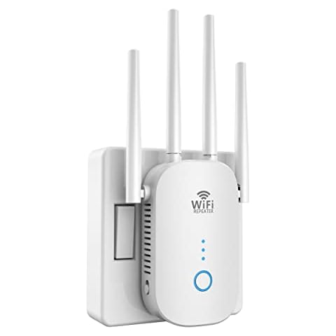 2023 Booster Repeater, Up to 8000sq.ft and 45+ Devices, 2.4&5GHz Dual Band Wireless Internet Repeater and Signal Amplifier for Home & Outdoor, Supports Ethernet Port Cover