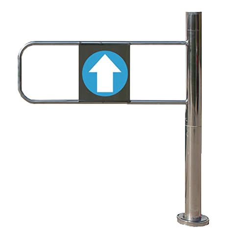 Swi automático de acero inoxidable - Puerta de entrada izquierda de 1 vía con mecanismo automático, ideal para mercados, tiendas minoristas y comercios (100 x 97 cm)