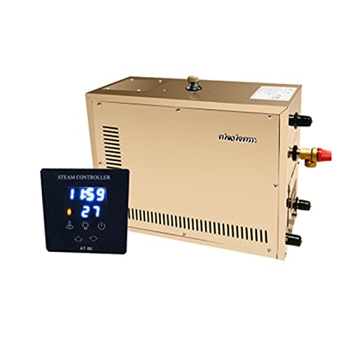 Kit generador de ducha de vapor, Generador de vapor de acero inoxidable automático 3KW Máquina de baño de vapor de la sala de vapor de la sala de vapor for la sala de spa Controlador digital para uso