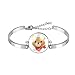 Bracelet Réglable Soeur Fille Ami Retraite Merci Cadeau 18E Anniversaire Cadeau Ourson Brun De Dessin Animé