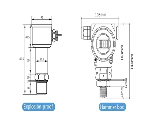 Transmetteur de pression DC24V G1/2 étanche et transducteur 0-40Mpa