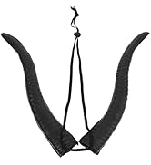 NUOBESTY Halloween Horn Headband Foam Long Sheep Horn Hair Band Adjustable Headwear Photo Props F...