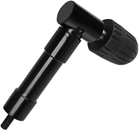 TIMESETL 0.8-10mm Right Angle Bend Extension 90 Degree Professional Cordless Drill Attachment Adapter 8mm Hex Shank for Tight Corner Workspace