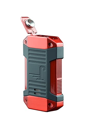 Encendedor Jetline Galleon triple llama blanco cobre miniatura 3