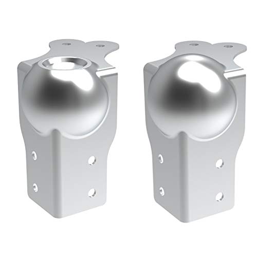 Image of Penn Elcom Flight Case Large Ball Corner (Set of 1) Top /Male & Bottom /Female /Leg | Zinc Finish | DJ /Audio /Sound Box (8.45*3.45*8.45 cm) Round Angle Edge | Case Protection with 6 Holes | Easy to Fit