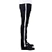 Black Costume Pants with Silver Stripe – Retro Trousers for Stage, Party & Performance – Sparkly & Iconic Style - Adult 30W
