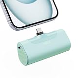 iWALK モバイルバッテリー タイプc 軽量 超小型 【20W急速充電・USB-C端子一体型】 4500mAh モバイル充電器 type c もばじゅう コネクター内蔵 パススルー機能 コンパクト 防災グッズ 持ち運び便利 機内持ち込み可 iPhone 17e/17/16/15シリーズ iPad AirPods Android対応 PSE認証済 グリーン