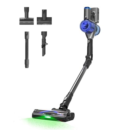 Tineco Pure ONE S70 Cordless Vacuum Cleaner, 200AW Powerful Suction, Up to 95min Runtime, Zero Tangle Brush,180° Foldable Tube, Stick Vacuum Cleaner for Pet Hair, Carpet & Hard Floor (Gray)