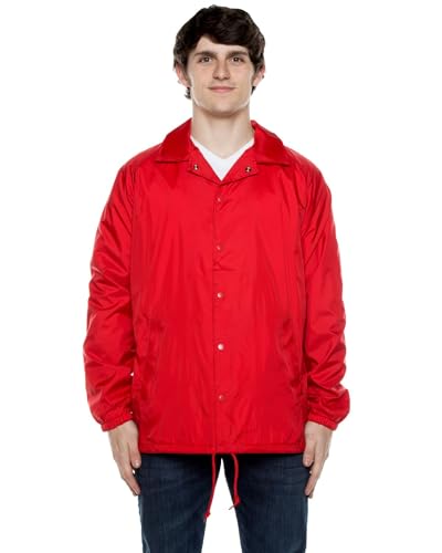Cottonhood Coaches Jacket, Nylon Windbreaker for Men - Lightweight and Water-Resistant Coach Jacket
