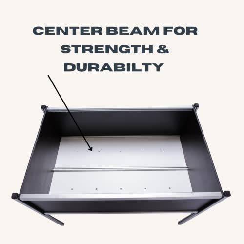 Raised Planter Box Elevated Garden Bed (36"L X 24"W X 27"H W/Wheels, Walnut) For Vegetables, Flowers, Herbs Patio/Balcony/Indoor/Outdoor/ Rust Resistant By Nrt #TOP6