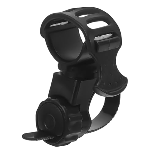VANZACK Adjustable Rubber Flashlight Holder for Bike Handlebar Silicone Mount Clip for Mountain Bike Front Light Easy Installation Versatile Use Improved Night Safety
