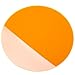 Produktbild Modulor Acrylglas GS Scheiben farbig, vielfältig nutzbare und fluoreszierende Acrylglasscheibe für Lichtobjekte und Beleuchtungszwecke, 3 mm dicke Acrylscheibe in Ø 150 mm, orange transparent