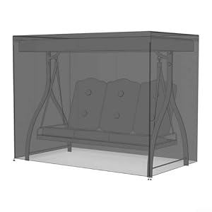 Strapazierfähige 420D Oxford Outdoor-Schaukelabdeckung, wetterfester Terrassenmöbelschutz für Gartenstuhl, UV-beständiger Schutz vor Regen, Schnee, Staub, groß (160 x 120 x 170 cm)