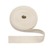 Jamsinmu Beige Naturbeladene Baumwoll-Fischgrätenband 30mm, 10 Yards Fischgrätengewebeband für Kantenverstärkungs-Gurtband, DIY-Nähen-Handwerk - Twill 30mm * 10 Y
