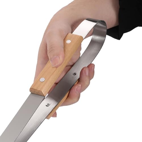 Set de herramientas para parrilla con mango de madera acero inoxidable miniatura 7