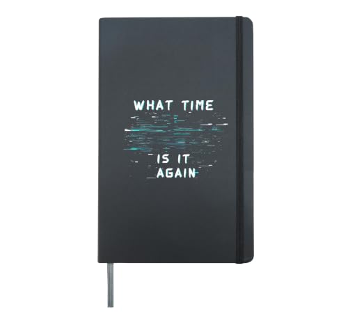 What Time Is It Again Time Blindness To Late Hardcover Journal, Black