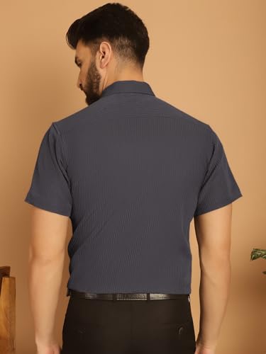 Image of Indian Needle Men's Striped Regular Fit Shirt