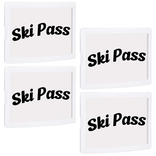 Novabright 4 Pcs Ski Goggles Pass Holder, Winter Sports Goggle