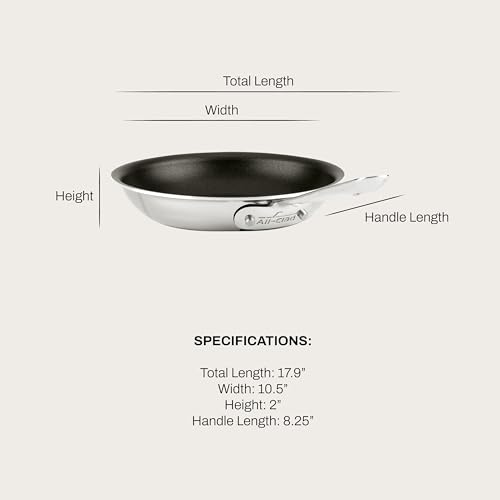 Image of All-Clad D3 Pro Nonstick 3-ply Bonded Cookware, Fry Pan, 10 inch
