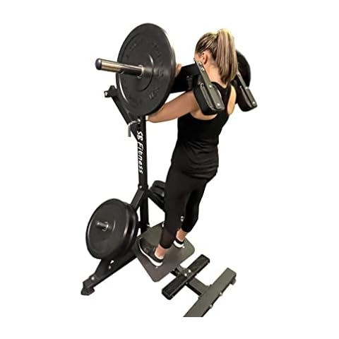 SB Fitness Commercial Plate-Loaded Leverage Squat /Calf Raise to Develop, Strengthen, Tone, and Shape Thighs, Calves and Buttocks Cover